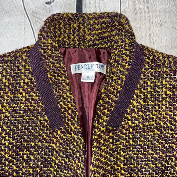 Vintage Pendleton Women’s Wool Tweed Blazer - Picture 11 of 17